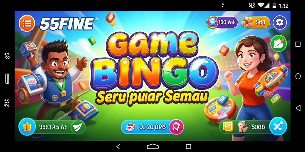 Gameplay seru Bingo di 55FIVE yang penuh tantangan.