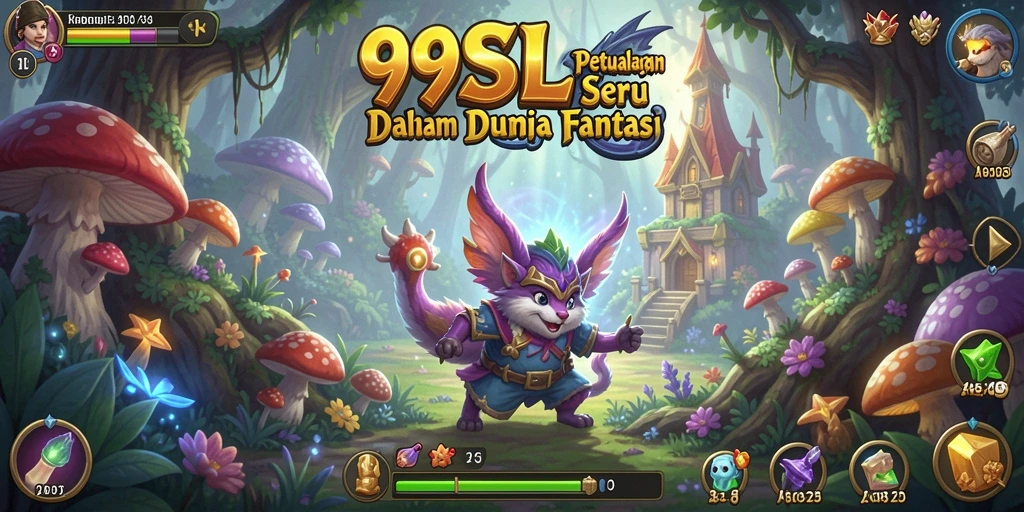 Screenshot gameplay 99SL menampilkan petualangan epik di dunia fantasi.
