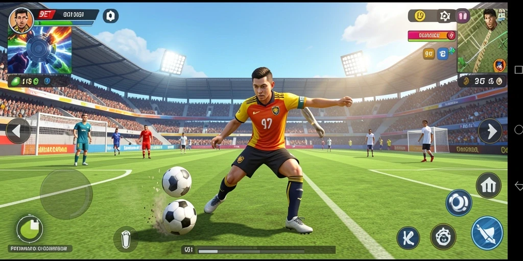 Tampilan gameplay olahraga yang mendebarkan dari 9ET.