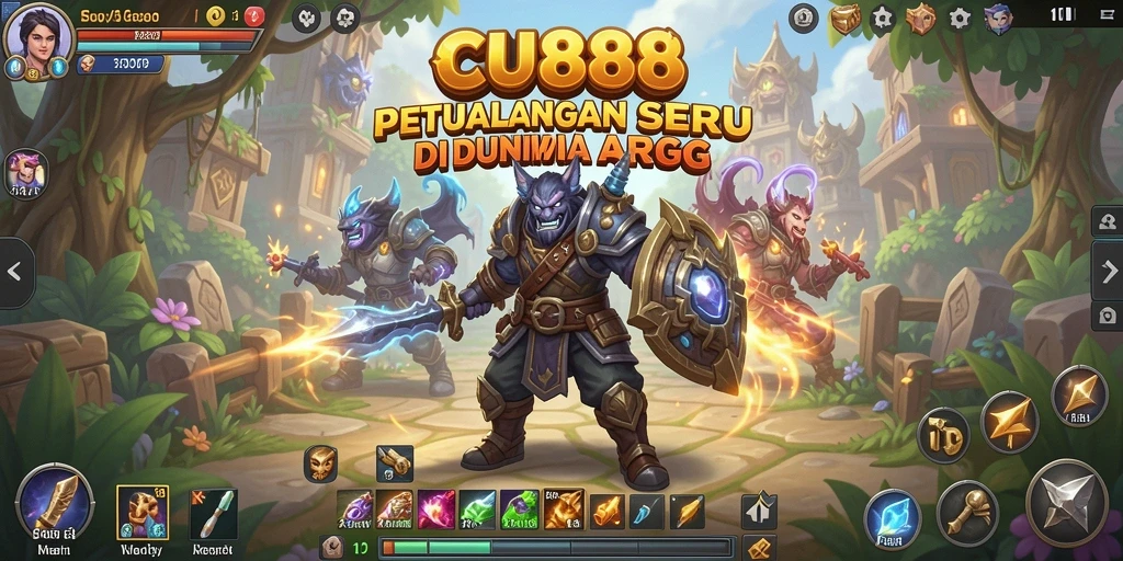 Screenshot gameplay CU888 dengan aksi petualangan ARPG yang menegangkan.