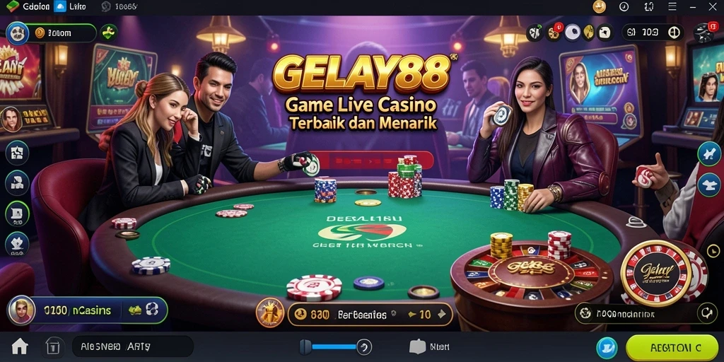 Tampilan gameplay Live Casino yang menegangkan dan interaktif.