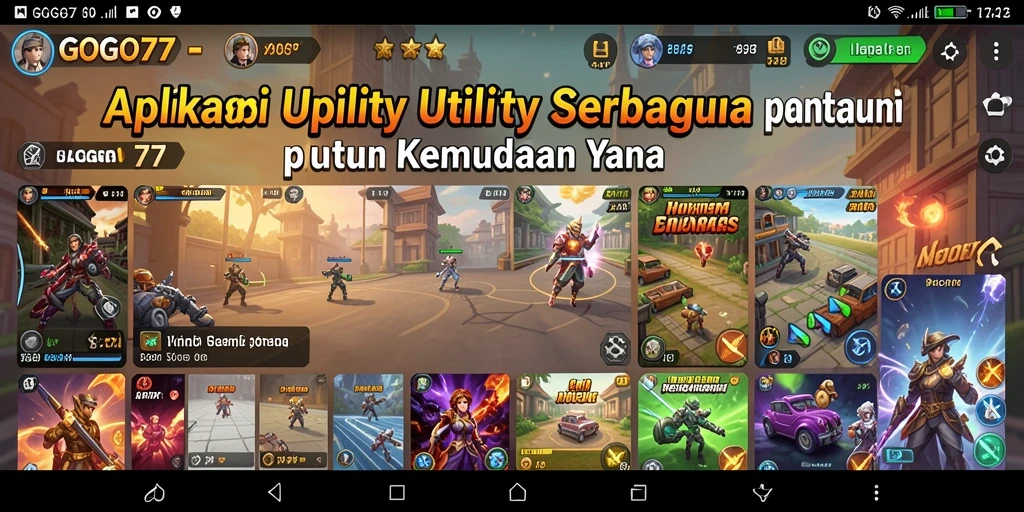 Tampilan antarmuka GOGO77 yang sederhana dan intuitif.