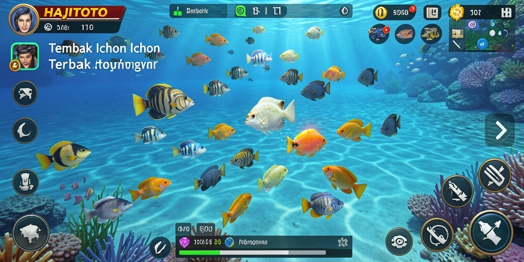Screenshot gameplay Tembak Ikan HAJITOTO yang seru dan menantang.
