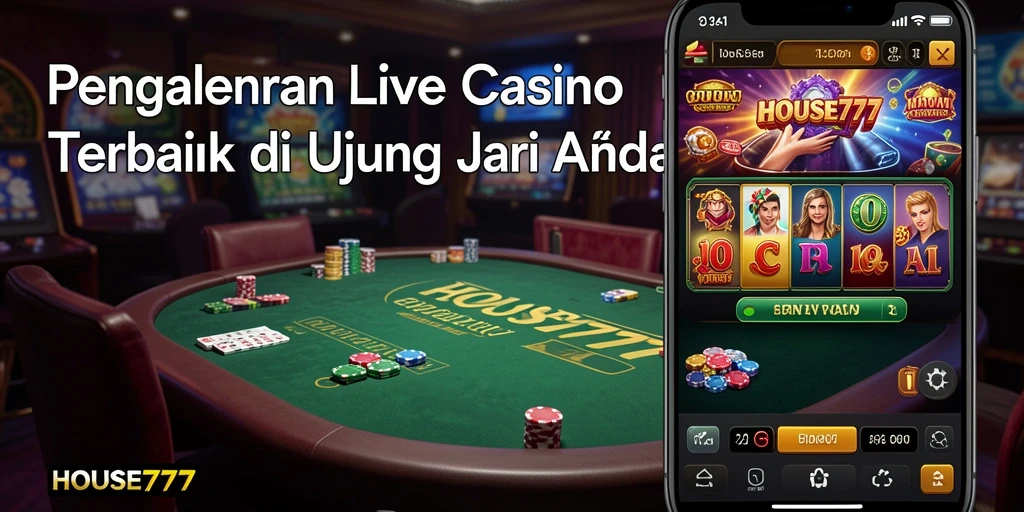 Gameplay Live Casino HOUSE777 dengan dealer langsung yang profesional.