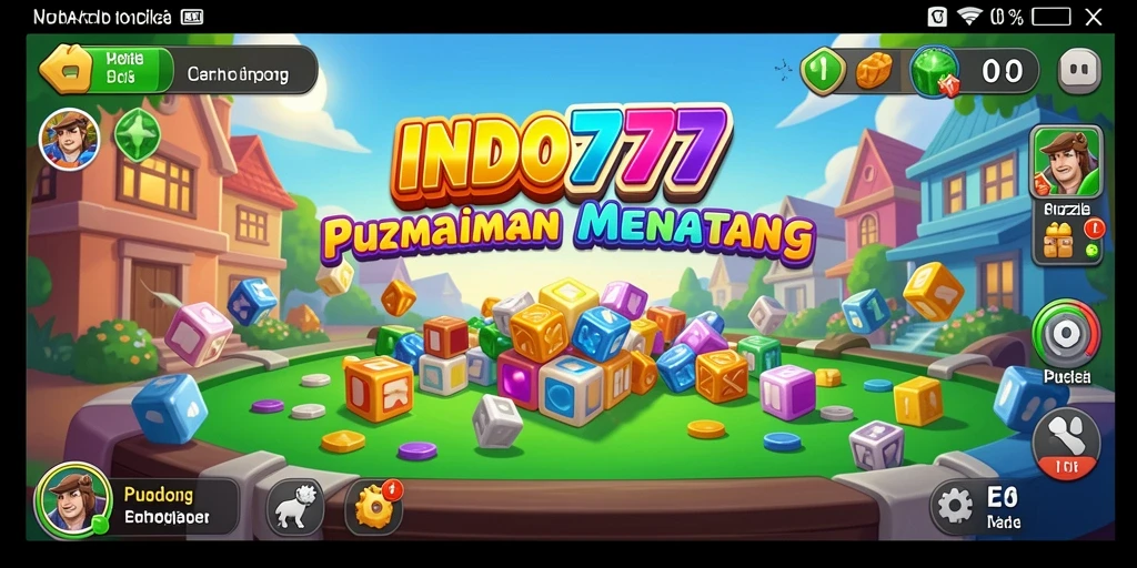 Tampilan gameplay seru dari INDO777 dengan tantangan Puzzle.