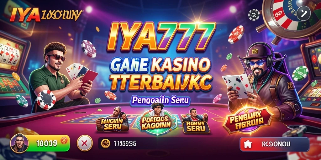 Screenshot gameplay IYA777 dengan suasana kasino yang mendebarkan.