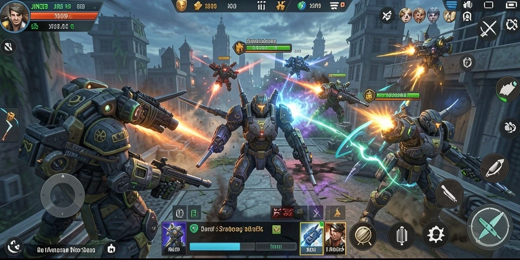 Screenshot gameplay JIN33 yang menunjukkan pertempuran strategi yang menarik.