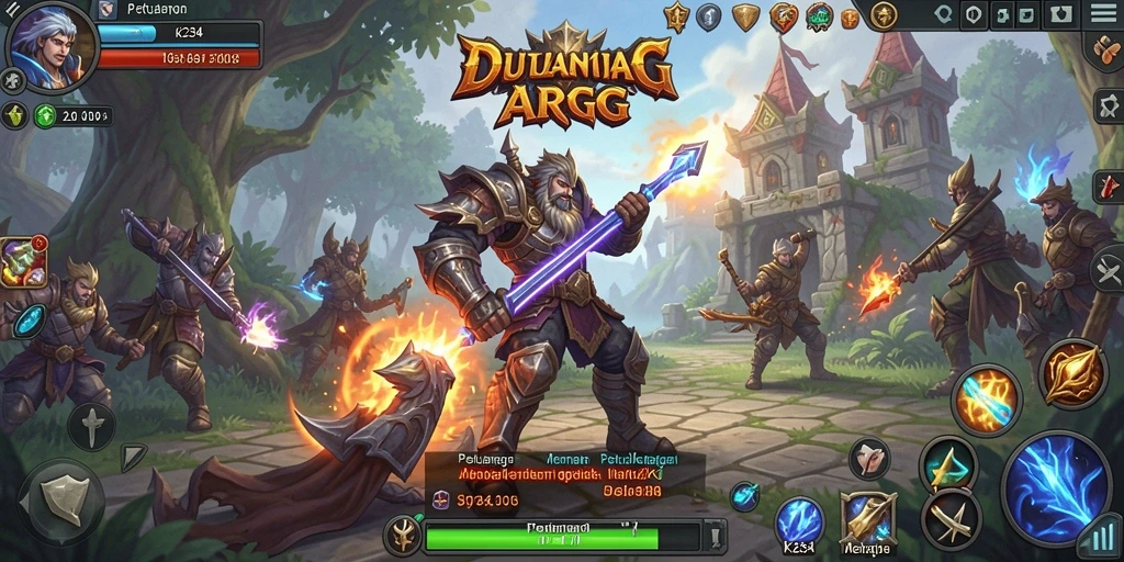 Tangkapan layar gameplay K234 menampilkan aksi seru dalam pertarungan ARPG.