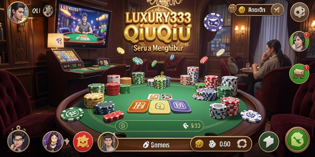 Gameplay QiuQiu yang seru dan kompetitif di LUXURY333.