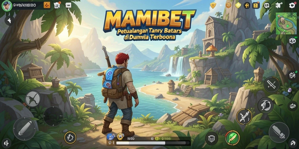 Tampilan gameplay MAMIBET menunjukkan dunia terbuka yang kaya dan interaktif.