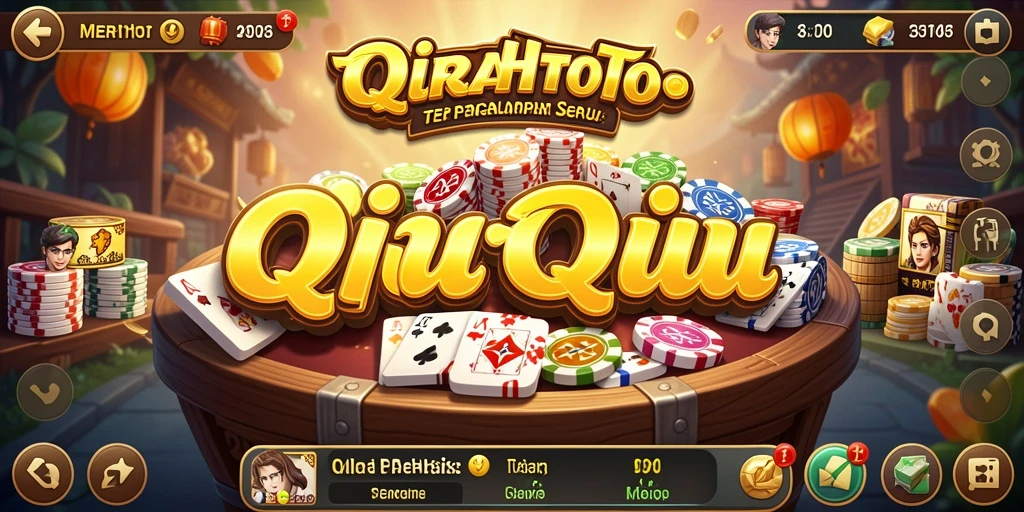 Tampilan gameplay QiuQiu yang menarik dan dinamis di MERAHTOTO.