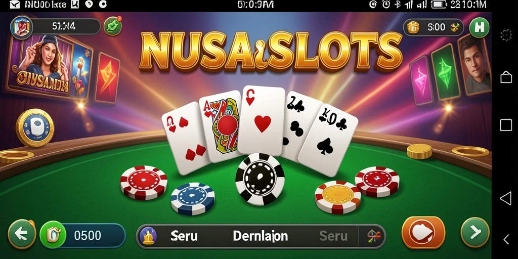 Tampilan gameplay NUSASLOTS dengan desain visual menarik.