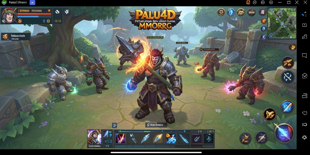 Tampilan gameplay MMORPG PALU4D dengan aksi mendebarkan dan dunia yang luas.
