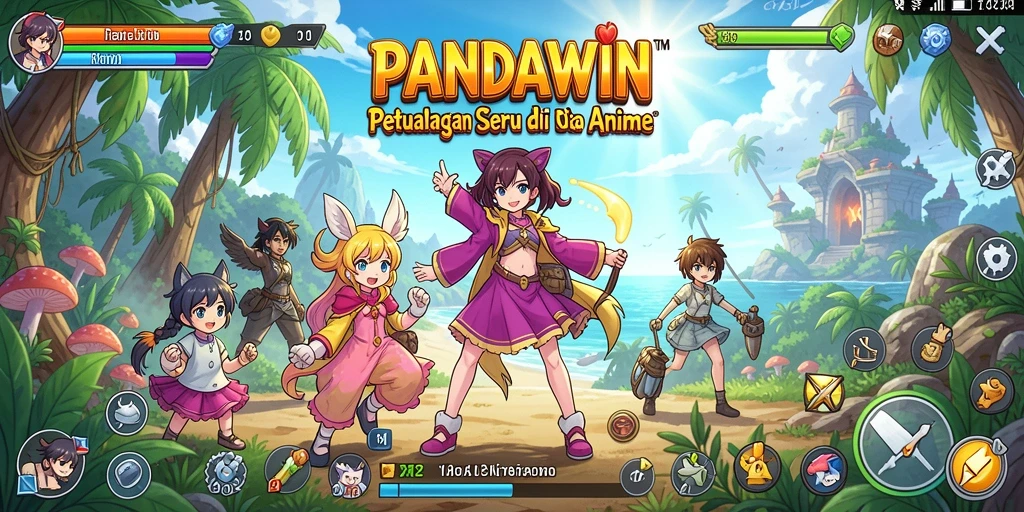 Tampilan gameplay menarik dan penuh aksi di PANDAWIN.