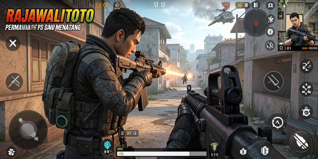 Gameplay menegangkan RAJAWALITOTO saat menghadapi musuh di medan perang.