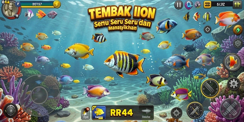 Gameplay Tembak Ikan yang seru dan menantang di RR44.