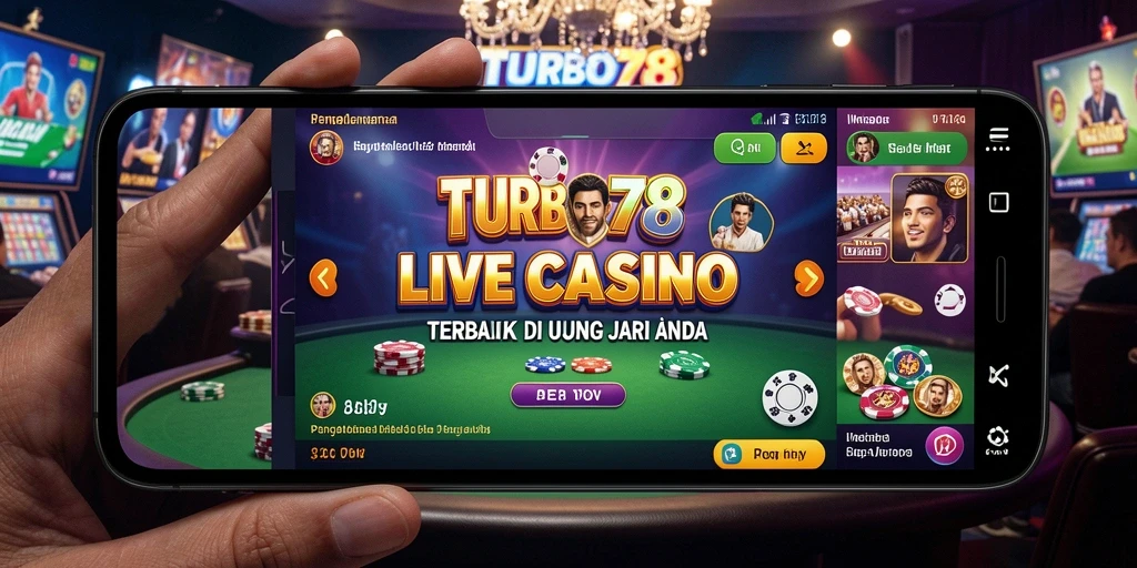 Tampilan permainan langsung yang mendebarkan di TURBO78.