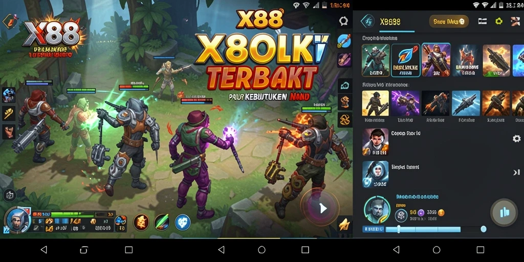 Tampilan antarmuka pengguna aplikasi Utility X88 yang menarik dan mudah dipahami.