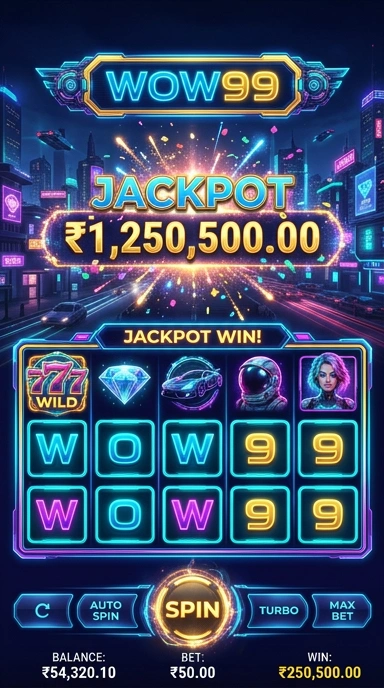 Tampilan utama aplikasi wow99 yang ramah pengguna.